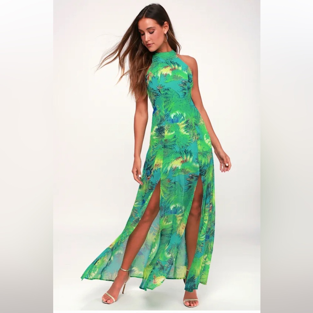 Lulus Green and Teal Dress
